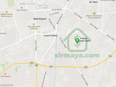 10 Marla Plot For Sale In Block C Fatima Jinnah Town Multan