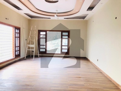 Brand New Portion Available For Rent moderately designed 600 square yards 4 bed Drawing Dining with study room and powder washroom At KDA Scheme no 01, NEAR Karsaz ROAD is available for Rent KDA Scheme 1