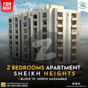 SHEIKH HEIGHTS 2 BEDROOMS APARTMENT North Nazimabad Block H