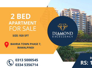 920 Square Feet Apartment for Sale in Rawalpindi Bahria Town Phase-7