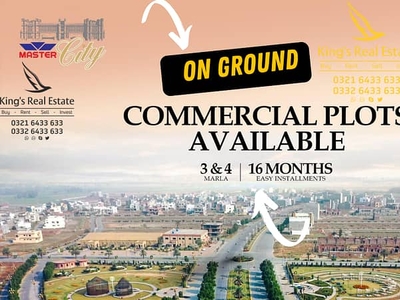 4 Marla commercial plot master city